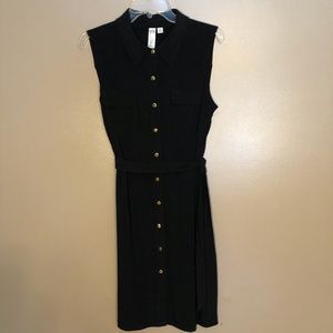 Black sleeveless button down Dress size medium